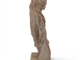 an image of a statue of a woman on a white background
