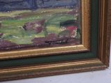 a picture of a painting on the wall of a room