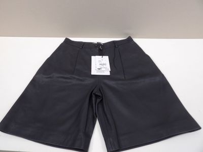 ZAPA - Taille 40 - Bermuda / Short en cuir coloris noir - Ne…