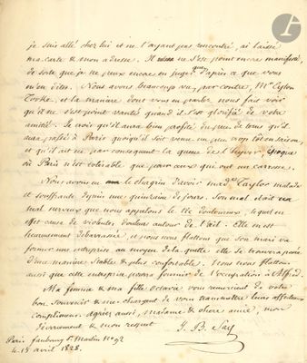 un vieux document sur lequel figurent des inscriptions à l'encre noire