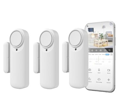Lot de 3 Alarmes de Porte Intelligente WiFi, capteur magnéti…