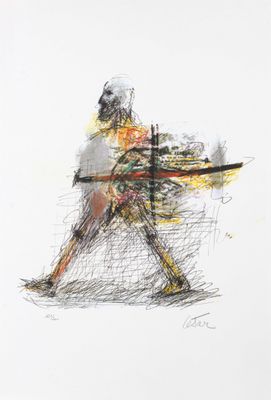 CESAR (1921-1998). L’homme oiseau- vers 1980.