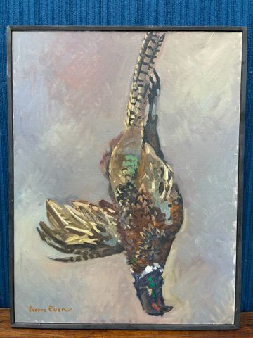 Pierre EVEN « Nature morte au faisan. Huile sur toile. Signée en 