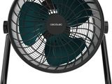 a black fan sitting on top of a metal stand