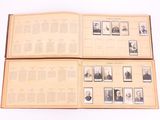 an open book with a bunch of pictures of people on it