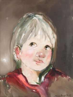Ecole française du 20e siècle Portrait d'enfant