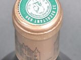 a close up of a bottle of wine with a label on it