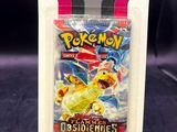 a box of pokemon trading cards with a picture of a pokemon character