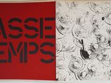 a picture of a book with a red cover and a black and white cover