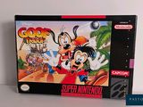 an image of a nintendo game box with goofy and goofy ' s super nintendo