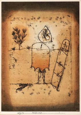 une image représentant le dessin d'un homme tenant une planche de surf