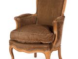 une image représentant une chaise dont l'assise est recouverte d'un tissu marron