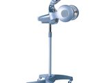a close up of a medical device on a stand on a white background