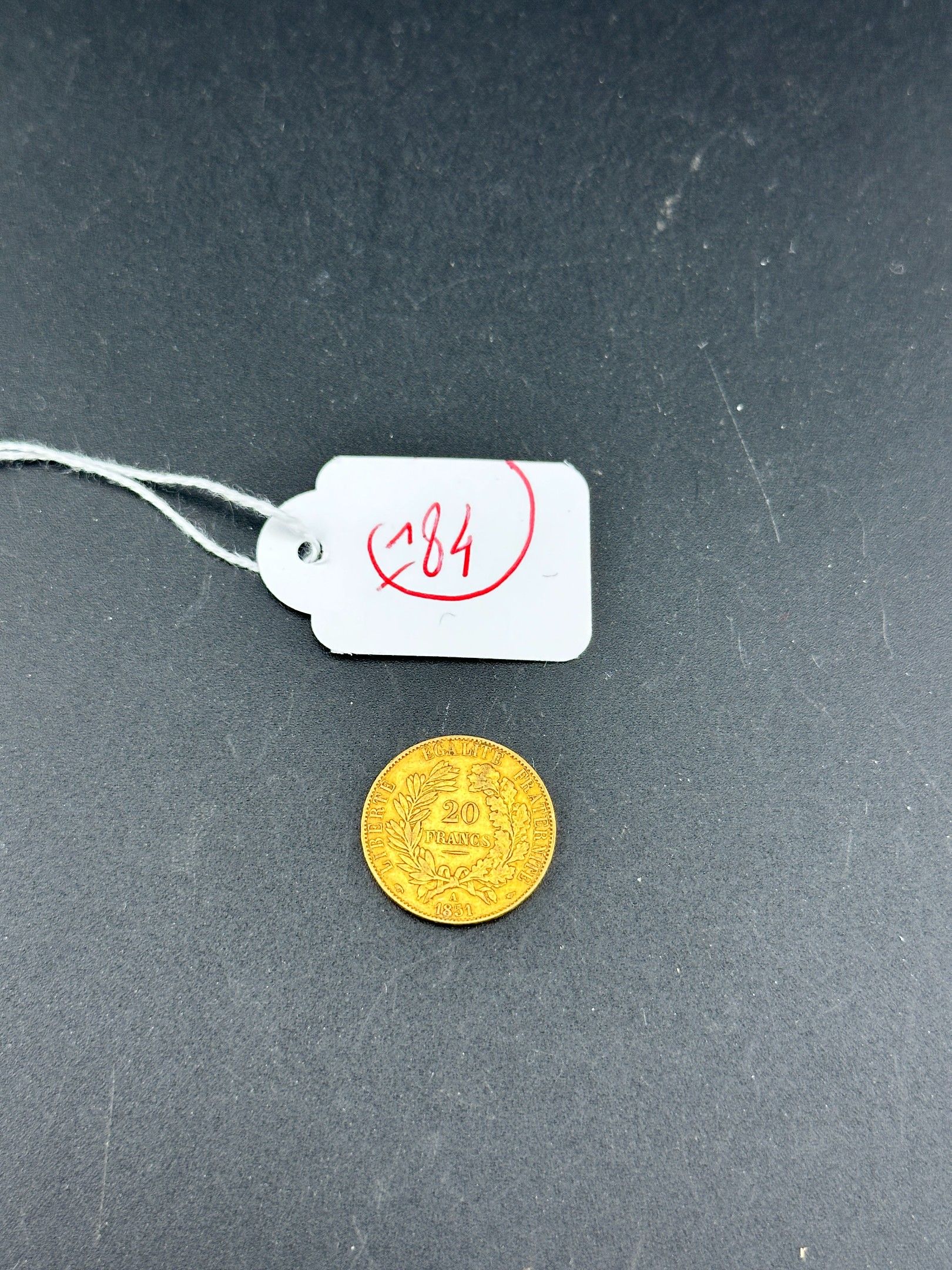 Pièce de 20 Francs or Cérès de 1851