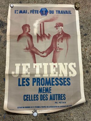 Etat Français : Affiche "Je tiens les promesses, même celles…