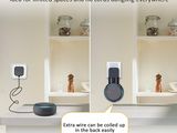 two pictures of a smart device on a shelf