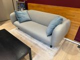 a couch and a coffee table in a living room