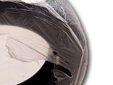 a picture of a plastic bag with a cat inside of it