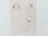 an image of a drawing of a woman and a child