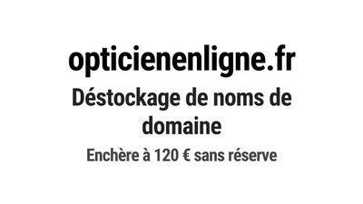 Nom de domaine opticienenligne.