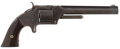 an old revolver on a white background with a white background