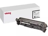 a picture of a black toner cartridge for the hp laser printer