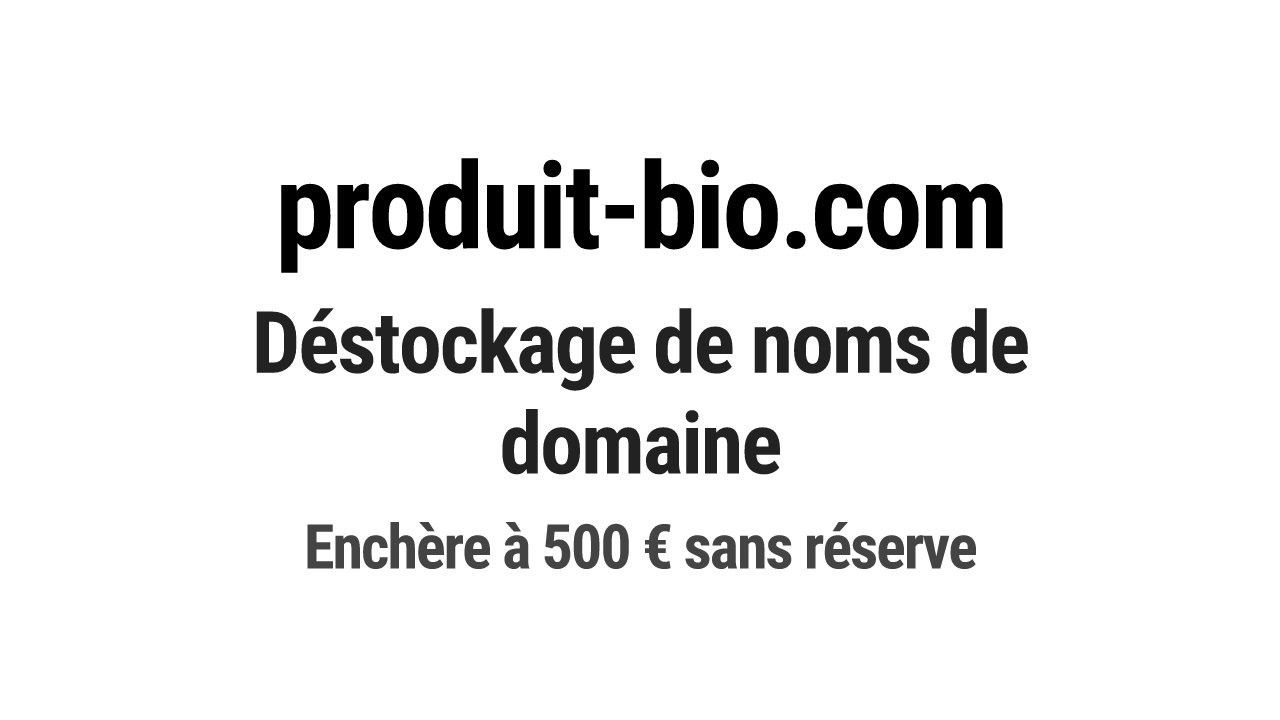 Destockage & Invendus