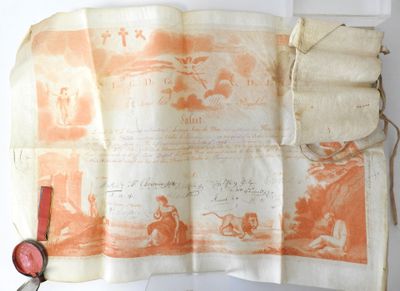 un morceau de papier sur lequel figure un dessin