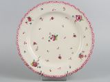 an image of a plate with flowers on it