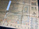 a map of the world on display on a table