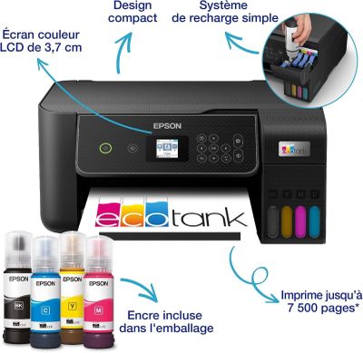 a close up of a printer with ink and ink bottles
