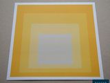 an image of a yellow and white square with a blue border