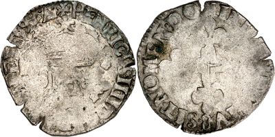 une pièce d'argent représentant une femme