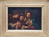 an image of a painting of a woman holding a baby in her lap