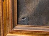 an image of a close up of a painting on a wall
