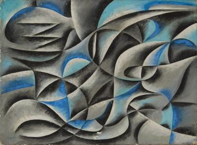 Gottlieb Michael Aram (1908-1998) Composition 1962 Huile sur… - Photo 1