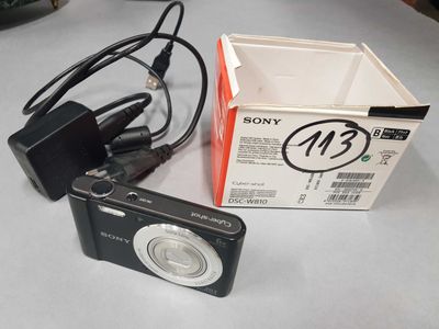 a sony camera and a box on a table