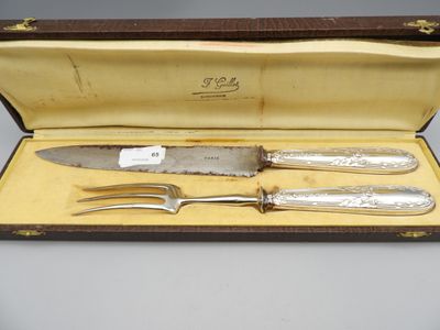 Couvert à gigot de style Louis XVI, manche en argent fourré …