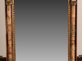 an image of a mirror sitting on top of a wooden table