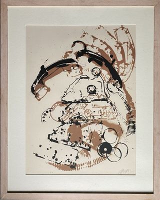 Arman - Le téléphone, 1971 Lithographie originale sur papier…