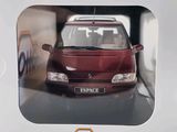 a picture of a small red car in a box