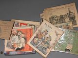 many old books on the table together on the table