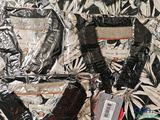 many items that are wrapped in plastic on a table