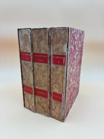 (Gaston BARRET) LA FONTAINE : Contes. Paris, Aux Editions Arc-en-...