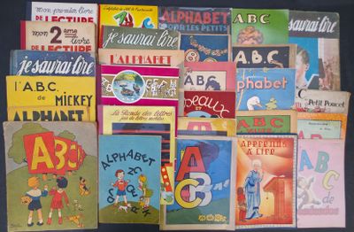 many children ' s books on display on a table