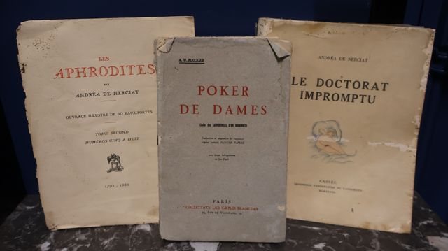 Lot de 3 livres « les aphrodithes » par Andréa de Nerciat ; « Poc...