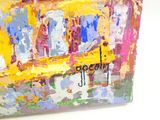 une peinture représentant un bus, peinte sur le mur