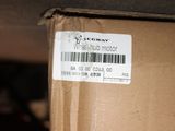a box with a barcode on it sitting on a table