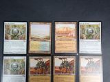 a lot of cards that are on the table