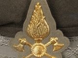 a military hat with a skull and crossbones on it